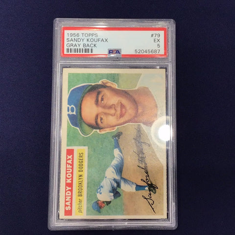 1956 Topps Sandy Koufax Graded Card #79 PSA 5 (5687)