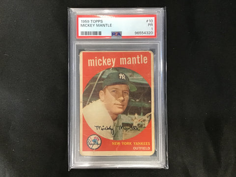 1959 Topps Mickey Mantle #10 PSA 1 4320