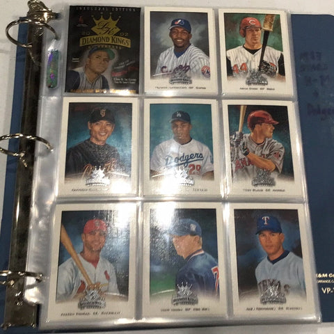 2002 Donruss Diamond Kings Baseball Complete Set w/ Rookies 1-160