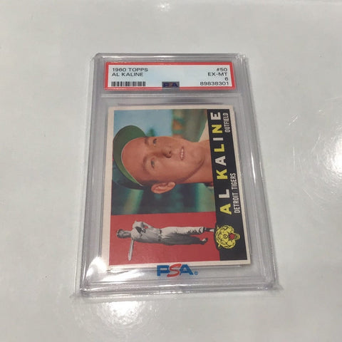 1960 Topps Al Kaline #50 Graded Card PSA 6 (8301)