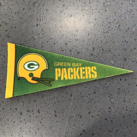 Team Pennant Mini Vintage Football Green Bay Packers