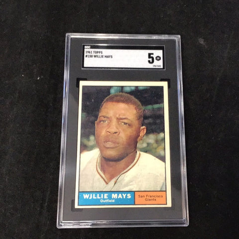 1961 Topps Willie Mays #150 Graded Card SGC 5 (7441)