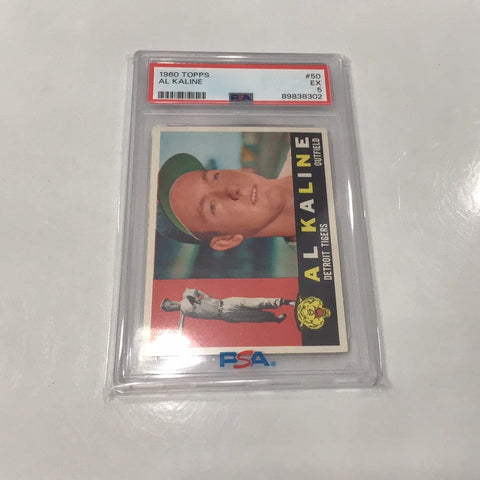 1960 Topps Al Kaline #50 Graded Card PSA 5 (8302)