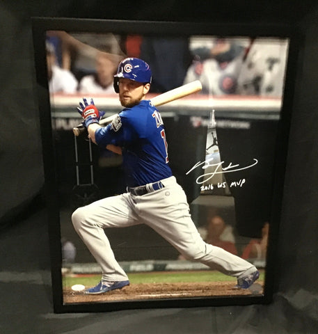 Ben Zobrist Chicago Cubs Autographed Photo JSA Cert