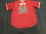 Arizona Diamondbacks Beer #28 Stitched Baseball Jersey Adult XL