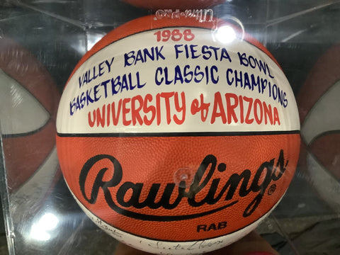 University of Arizona Wildcats - Autographed - 1988 Fiesta Bowl Champions Basketball