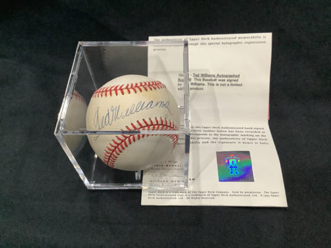 Ted Williams Autographed Baseball - Certified