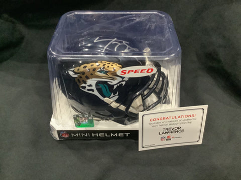 Trevor Lawrence Autographed Mini Helmet