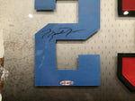 Michael Jordan North Carolina & Chicago Autographed Dual Jersey Numbers