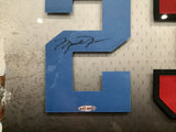 Michael Jordan North Carolina & Chicago Autographed Dual Jersey Numbers