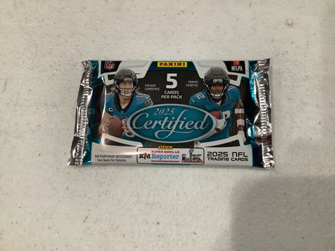 2025 Certified Football Hobby Box Pack