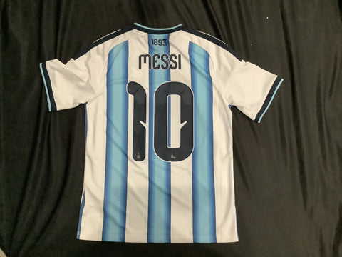 Lionel Messi Argentina National 2022 World Cup Champions Soccer Jersey Adult M