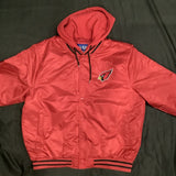 Cardinals Bomber Jacket with hoodie Adult XL NWT