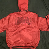 Cardinals Bomber Jacket with hoodie Adult XL NWT