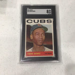 1964 Topps #55 Ernie Banks sgc 8