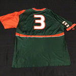 Miami Hurricanes #3 Football Jersey Adult XL Stitched