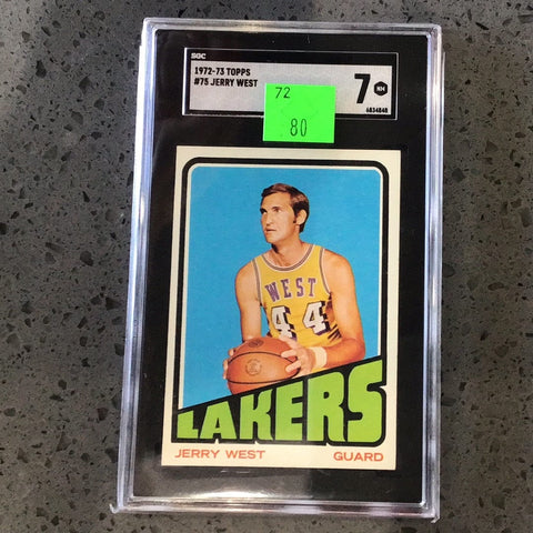 1972-73 Topps Jerry West SGC 7 (4848)