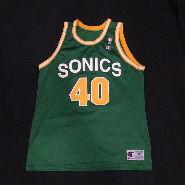 Reversible Shawn Kemp Seattle Supersonics Champion Men's 48 L Jersey Sonics