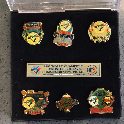 1993 Toronto Blue Jays World Champions Pin Set