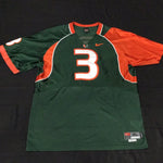 Miami Hurricanes #3 Football Jersey Adult XL Stitched