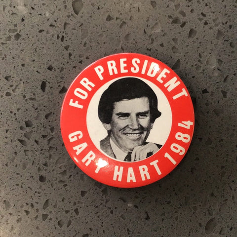 Gary Hart for President Pin 1984