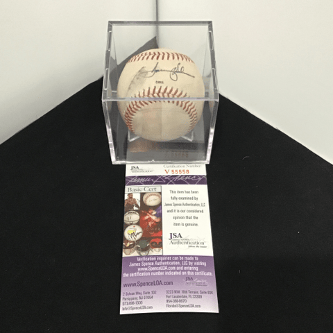 Tommy Helms - Autographed Baseball - JSA V55558