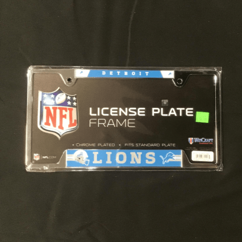 License Plate Frame - Football - Detroit Lions