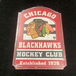 Chicago Blackhawks - Wood Sign - Hockey