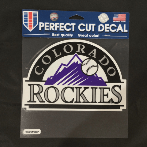 8x8 Decal - Baseball - Colorado Rockies