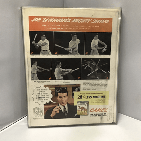 Joe Di Maggio - Baseball - Vintage Camel Cigarettes Ad