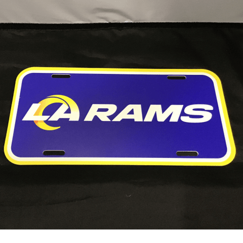 License Plate - Football - LA Rams