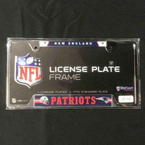 License Plate Frame - Football - New England Patriots