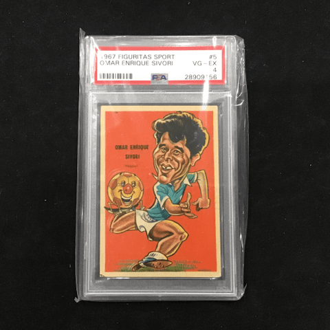 1967 Crack Figuritas Sport #5 Omar Enrique Sivori - Graded Card - PSA 4 VG-EX