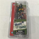 Greenbay Packers/New England Patriots - McFarlane - 3in Brett Favre and Tom Brady