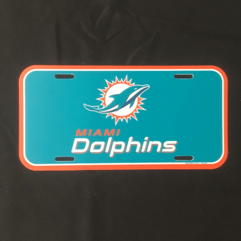 License Plate - Football - Miami Dolphins