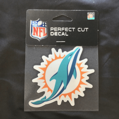 4x4 Decal - Football - Miami Dolphins