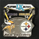 Pittsburgh Steelers Super Bowl IX Champions - Football - Pin - 1975 Final Score