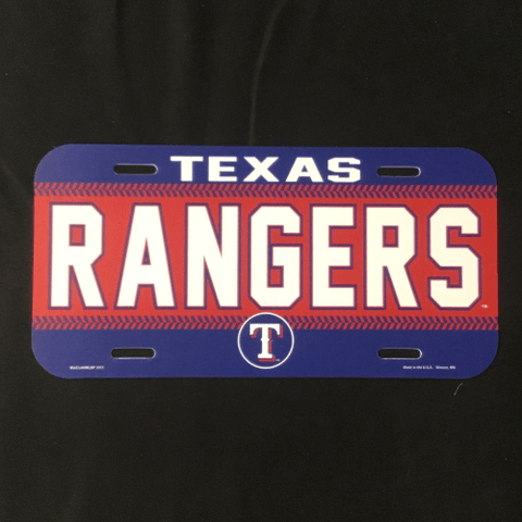 License Plate - Baseball - Texas Rangers