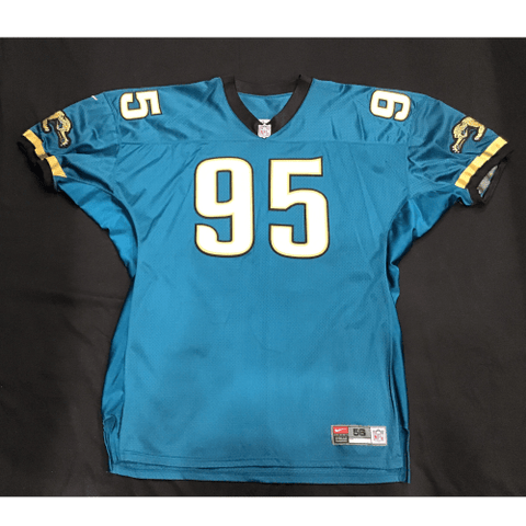 Jacksonville Jaguars Bryce Paup #95 - Jersey - Autographed Player Issued Size 56