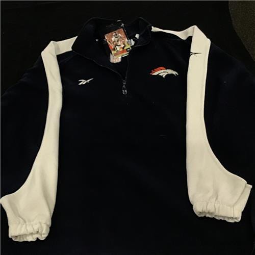 NFL Football Denver Broncos Pro Line Pullover Vintage Jacket