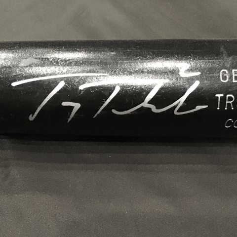 Troy Tulowitzki - Autographed Bat - Colorado Rockies