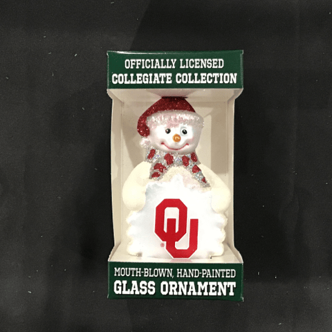 Team Snowman Ornament - College - University of Oklahoma