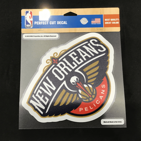 8x8 Decal - Basketball - New Orleans Pelicans Gold