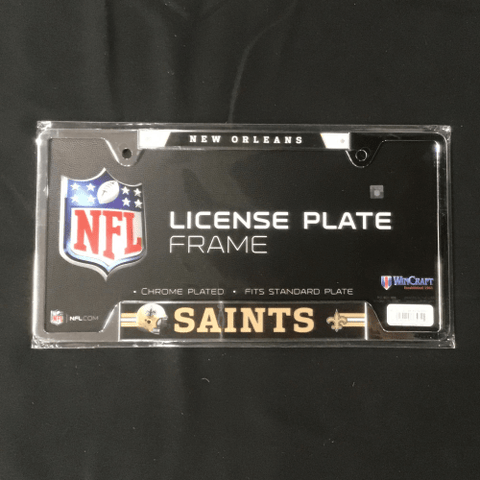 License Plate Frame - Football - New Orleans Saints