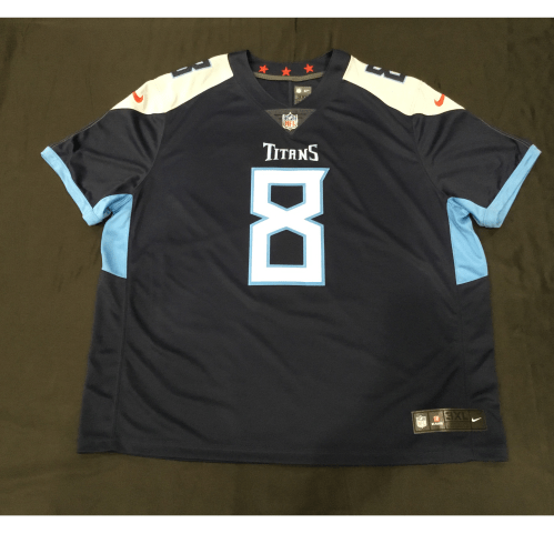 Nike Tennessee Titans No8 Marcus Mariota White Women's Stitched NFL Limited Platinum Jersey