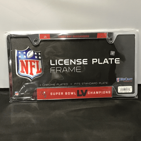 License Plate Frame - Football - Tampa Bay Buccaneers Super Bowl Champions