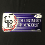 License Plate - Baseball - Colorado Rockies