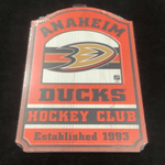Anaheim Ducks - Wood Sign - Hockey
