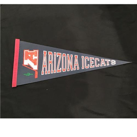 Team Pennant - Hockey - University of Arizona Icecats, Vintage Blue