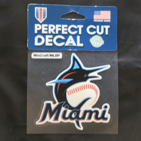4x4 Decal - Baseball - Miami Marlins